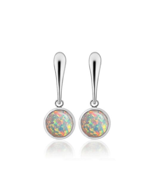 Lavan Sterling White Opal Drop Earrings