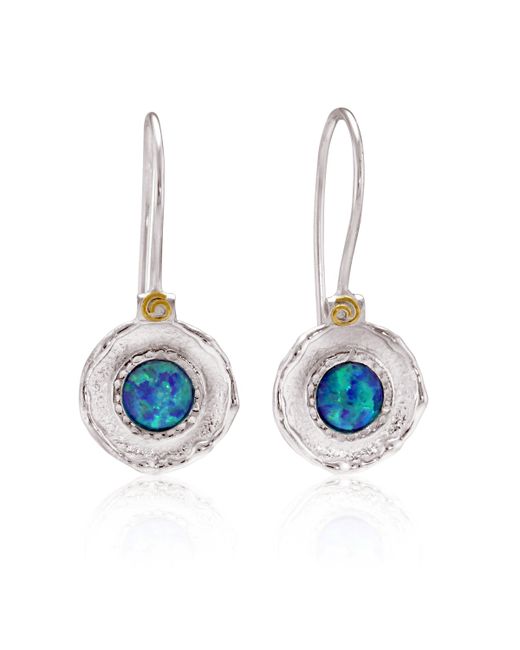 Banyan Jewellery Sterling Pale Blue Opalite Hook Earrings