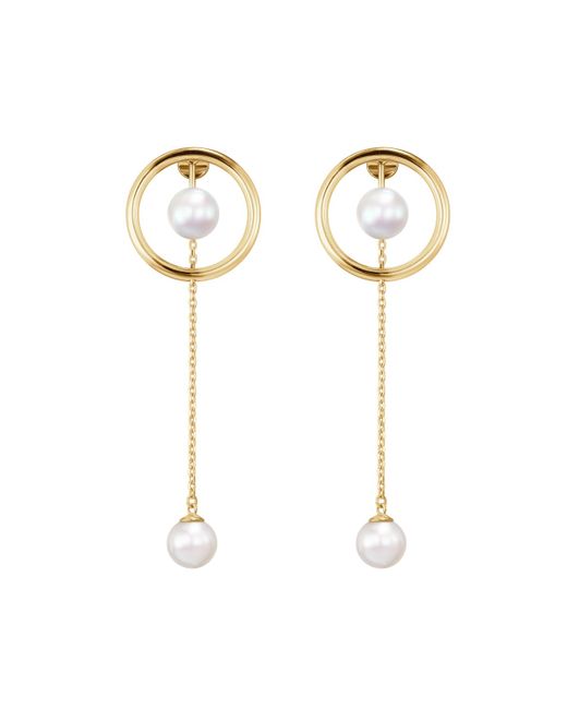 DRAJÉE London 18kt Gold Pearls Diana Earrings