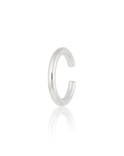 Cotton & Gems 18kt White Gold Plated Simple Ear Cuff