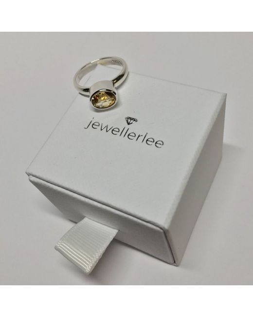 Jewellerlee Handmade Opulent Citrine Ring