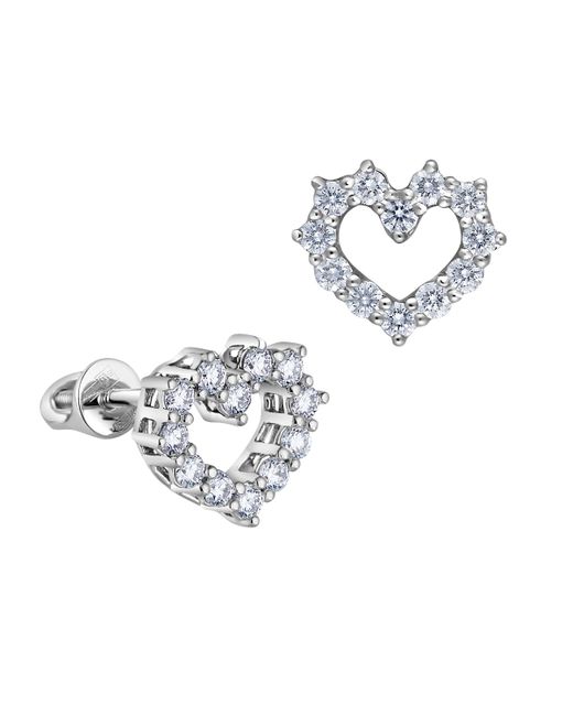 DRAJÉE London 18kt Gold Diamond Heart Earrings