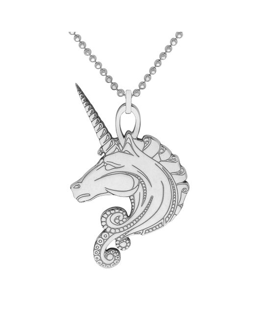 Cartergore Sterling Unicorn Pendant Necklace