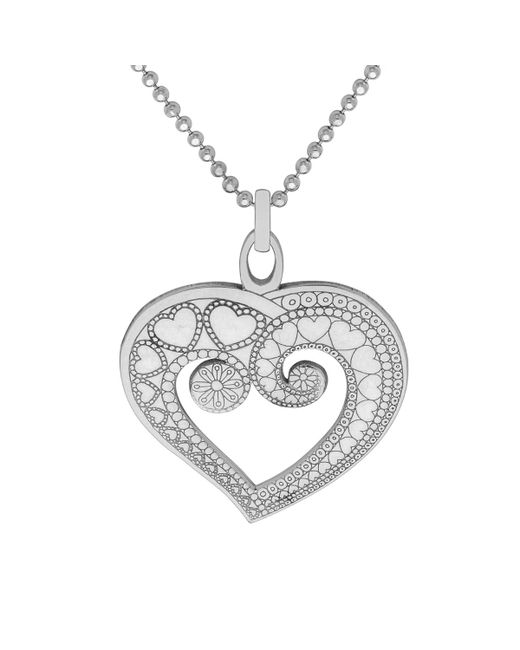Cartergore Sterling Heart of Hearts Pendant Necklace