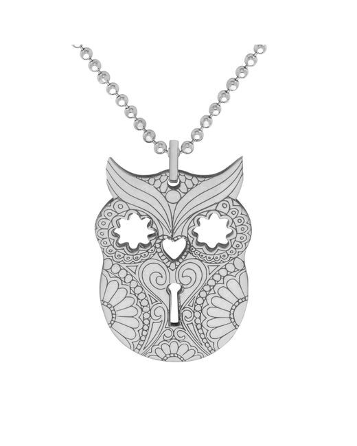 Cartergore Sterling Owl Pendant Necklace