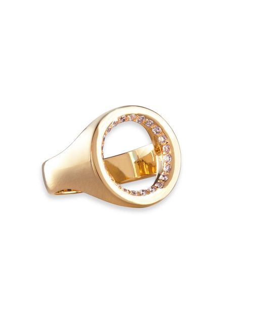 Gold Philosophy Diamond Signet Ring