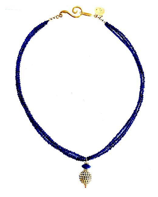 Jada Jo Timeless Sparkle Pave sapphire Necklace