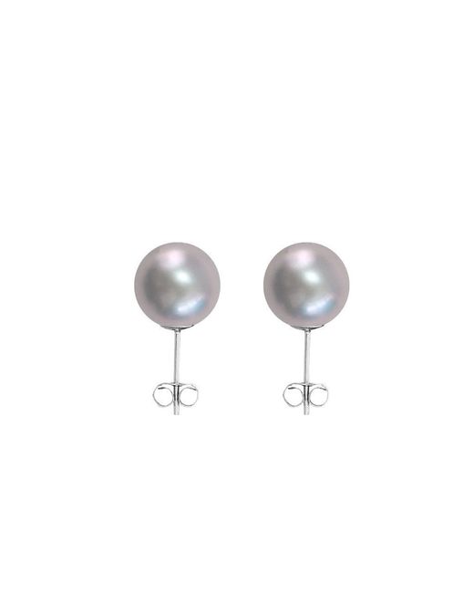 ORA Pearls Sterling Silver Freshwater Pearl Classic Stud Earrings