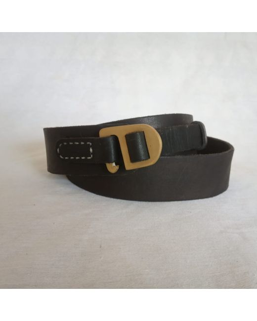 Pipila Kelly Leather belt with Bronze Hook Buckle