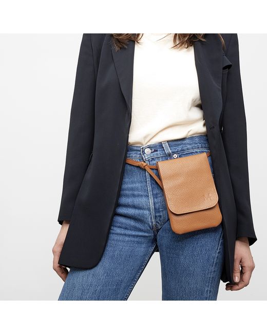 Mplus Design BELT BAG 1.0 Flat Leather Belt Bag/Shoulder Bag