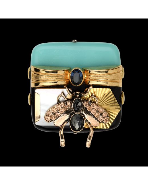 Ludmila Unconventional Jewelry 24kt Gold Plated The Bee Ring