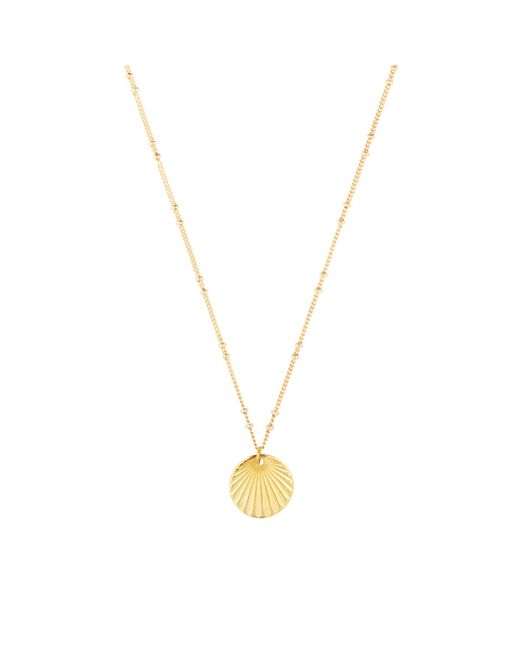 &anne 24kt Plated Shell Necklace