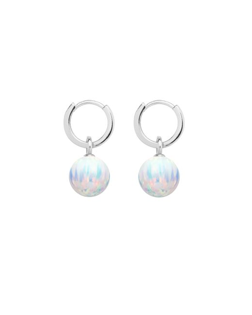 ORA Pearls Ice Opal Hoop Earrings