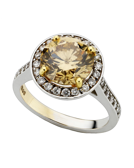 London DE Bespoke Fancy Yellow Diamond Ring