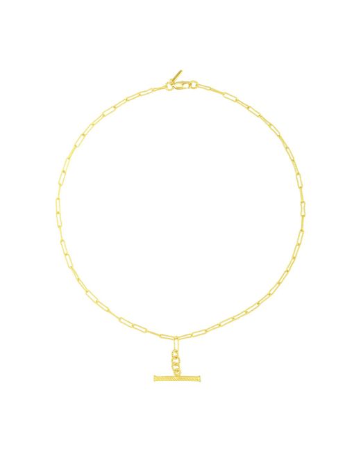 Arvino Bevelled Chain T-Bar Necklace