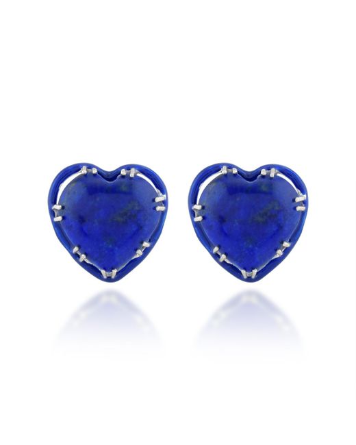 Arvino Enamel Heart Earrings