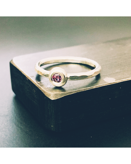ARC Creative Jewellery Recycled Sterling Garnet Ring