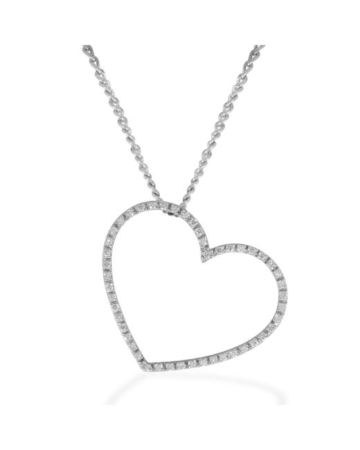Rakam Jewellery 18kt Gold Diamond Heart Shape Pendant Necklace