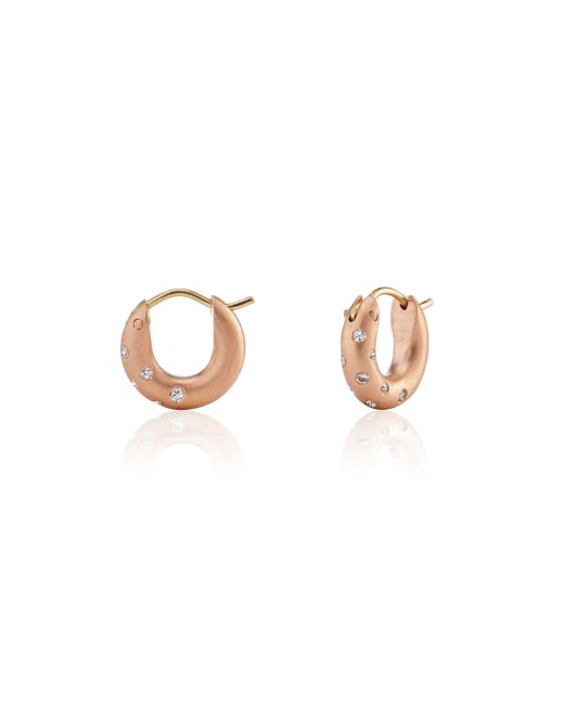 Scarab Jewellery Design Studio Huggie Diamond Earrings