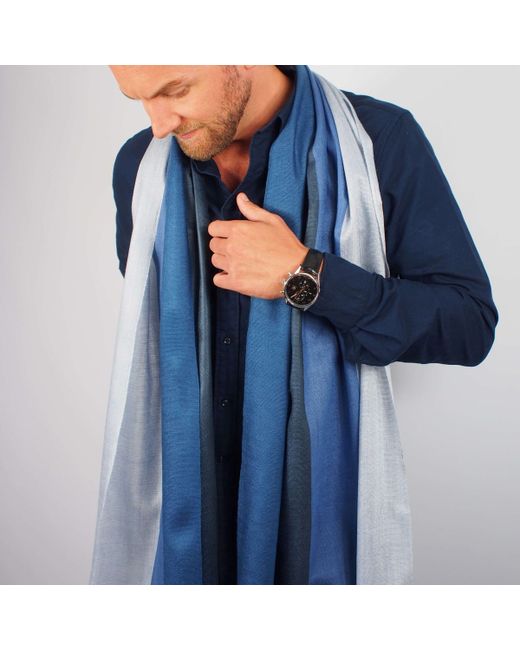 Vivessi Silk and Wool Sky Scarf