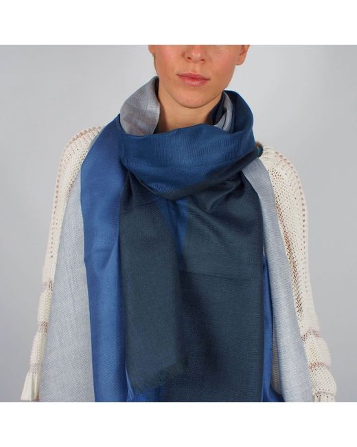 Vivessi Silk and Wool Sky Scarf