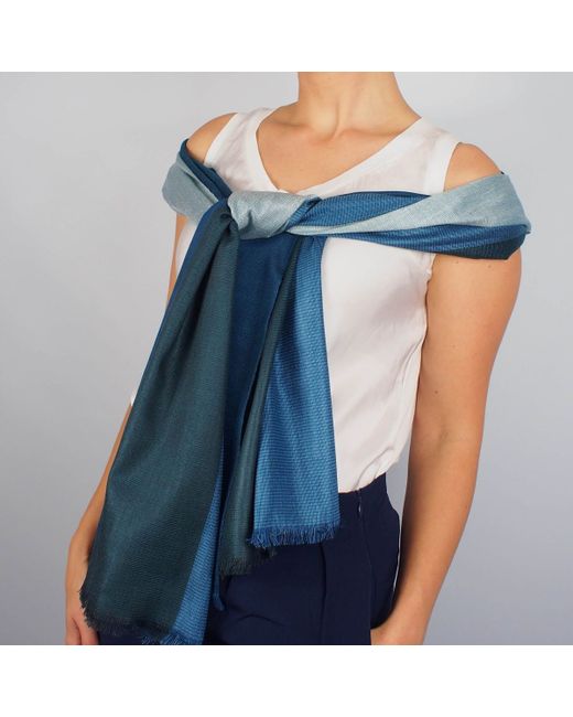 Vivessi Silk and Wool Sea Ice Scarf