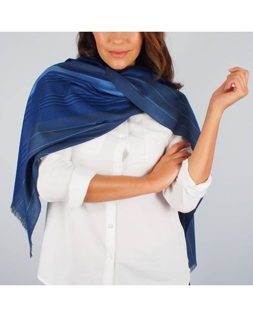 Vivessi Silk and Wool Midnight Scarf