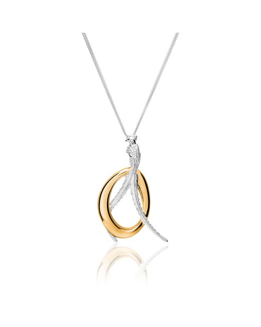 Tane Sterling Silver And Vermeil Quetzal Pendant