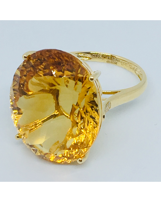 DS Jewellery Citrine Ring 18K Yellow