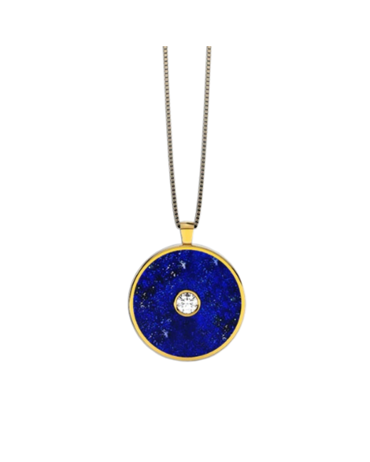 DS Jewellery 18kt Gold Plated Lapis Lazuli Necklace