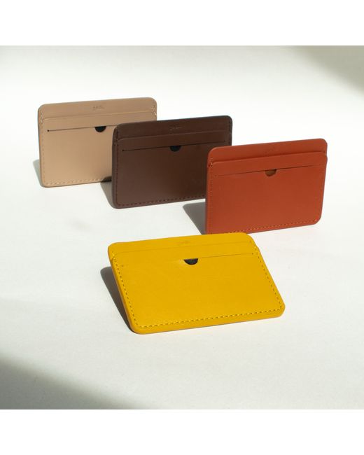 godi. Personalised Handcrafted Leather Cardholder