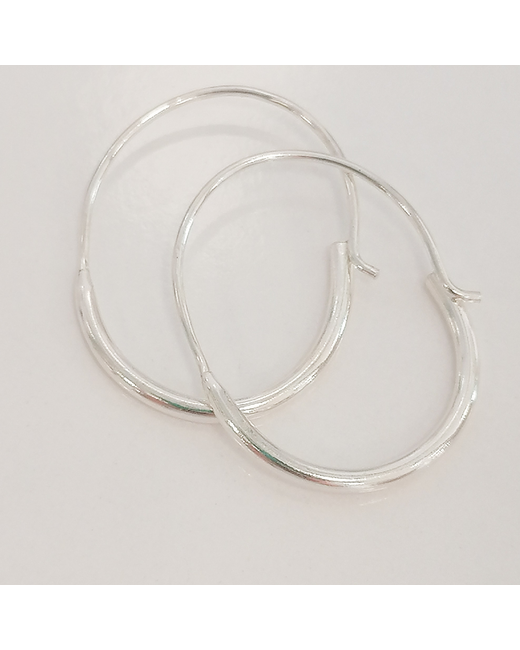 Booblinkajewellery Handmade Oval Hoop Earrings