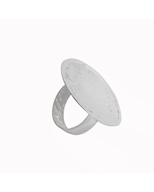 María Belén Jewelry 925 Sterling Texture Circles Ring