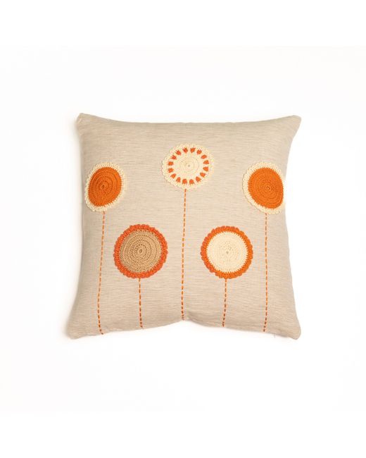 NandniStudio Crochet Circles Cushion Cover