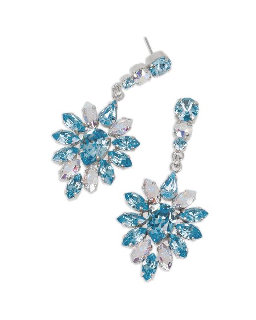 Stefanie Somers Inc ELLE Aquamarine Crystal Drop Earrings