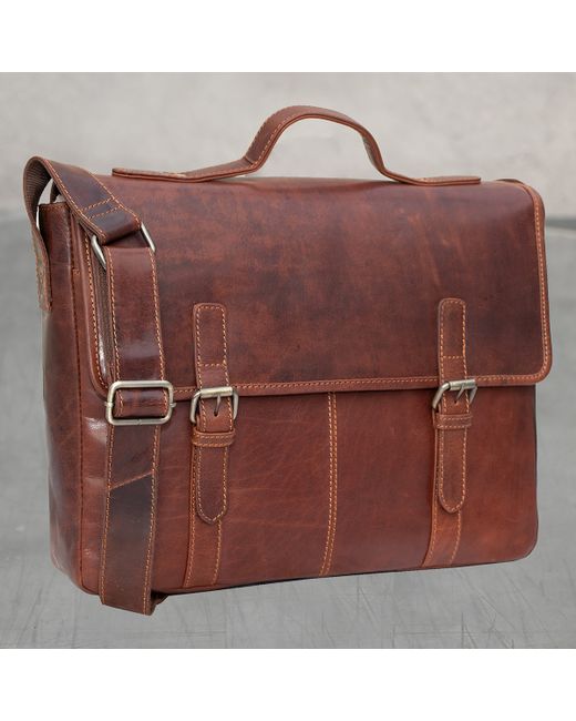 Primehide Leather Satchel Briefcase Bag