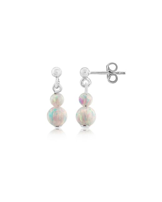 Lavan Sterling Silver Opal Drop Earrings