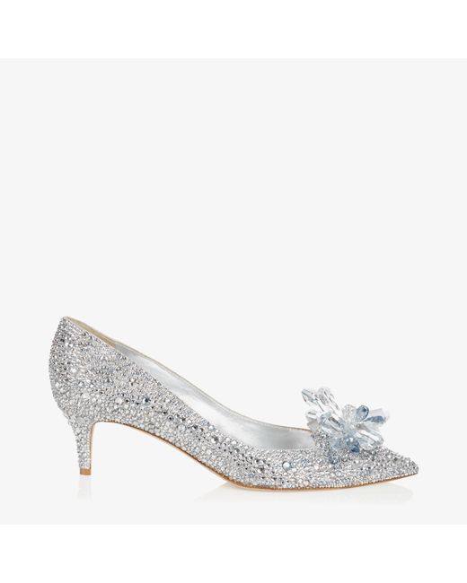 Jimmy Choo Allure Crystal covered pointy toe pumps
