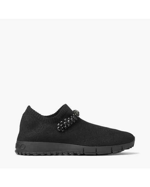 Jimmy Choo Verona knit trainers with crystals