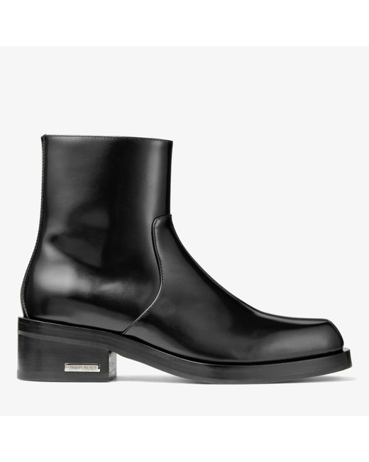 Jimmy Choo Elias Zip Boot calf leather zip boots