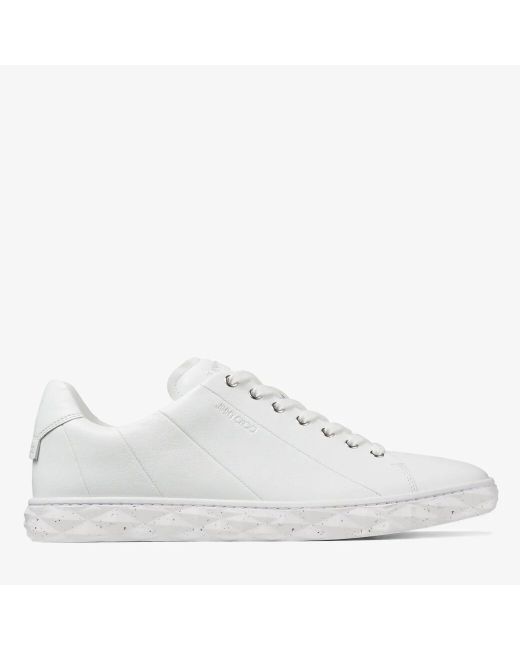 Jimmy Choo Diamond Light/M nappa leather low top trainers with flecked sole