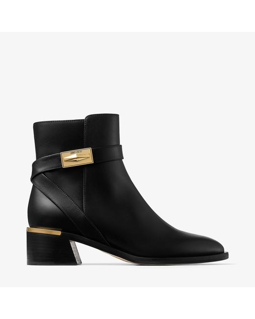 Jimmy Choo Diantha 45 calf leather ankle boots with diamond hardware