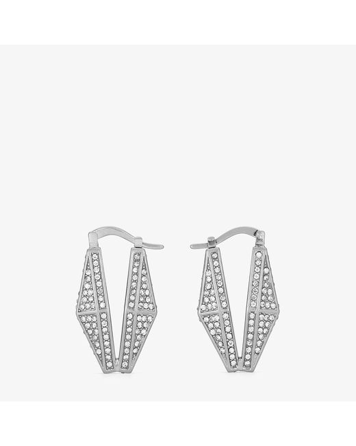 Jimmy Choo Diamond Chain Earring finish chain earrings with pave crystals