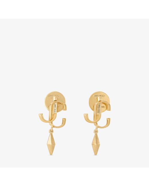 Jimmy Choo Jc Diamond Earring Gold finish jc earrings