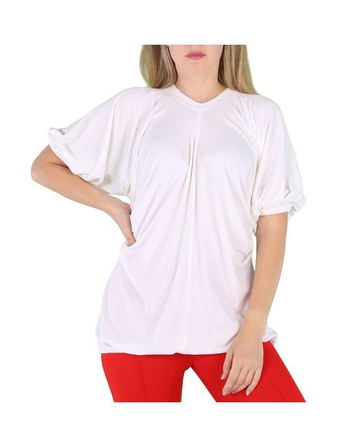 Burberry Ladies Ruth T-Shirt With Cut Out Sides