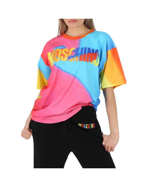Moschino Logo-Print Oversized T-Shirt