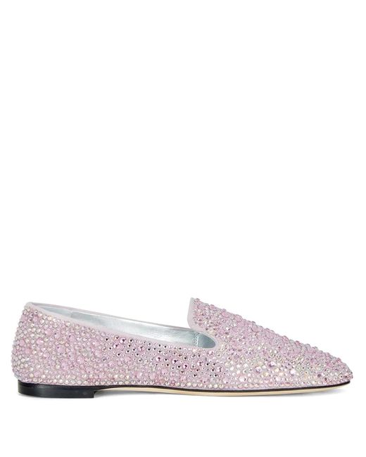 Giuseppe Zanotti Design Ladies Lumineux Crystal-embellished Loafers