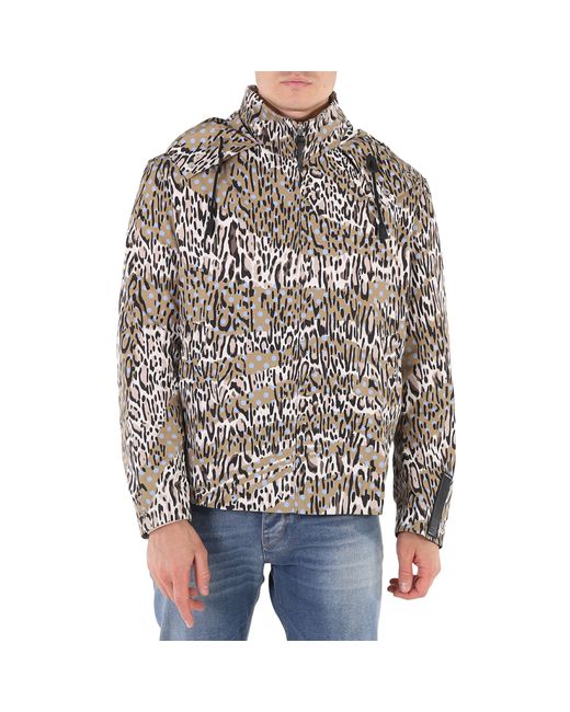 Roberto Cavalli Animal Oddity-Print Windbreaker Jacket