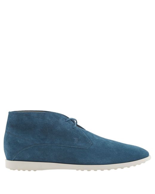 Tod's Mens Suede Lace-Up Chukka Boots
