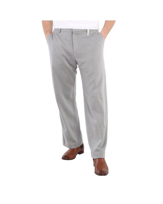 Burberry Light Pebble Cashmere Blend Jersey Wide-leg Pants